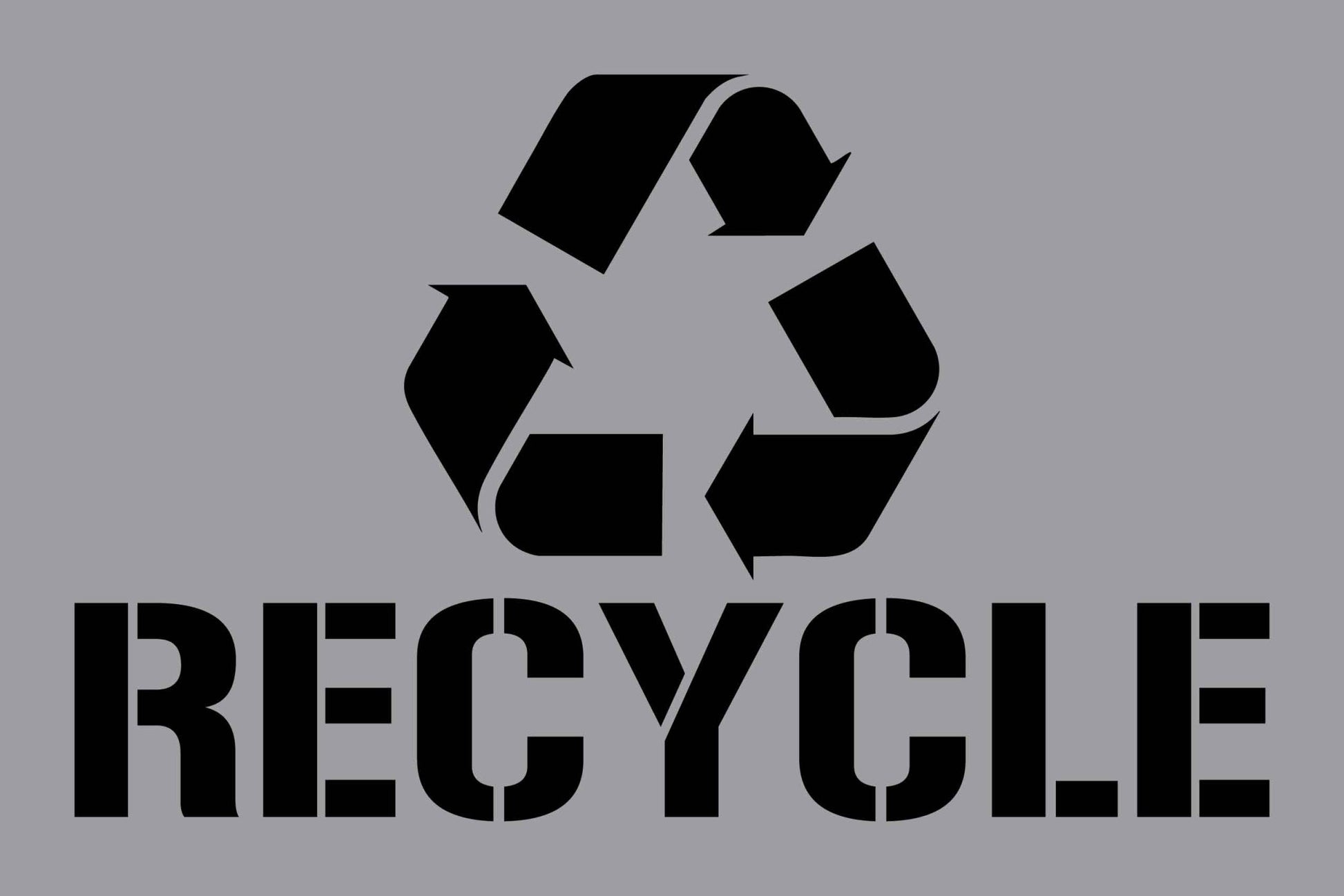Recycle - Aluminium Composite Stencil - New Signs