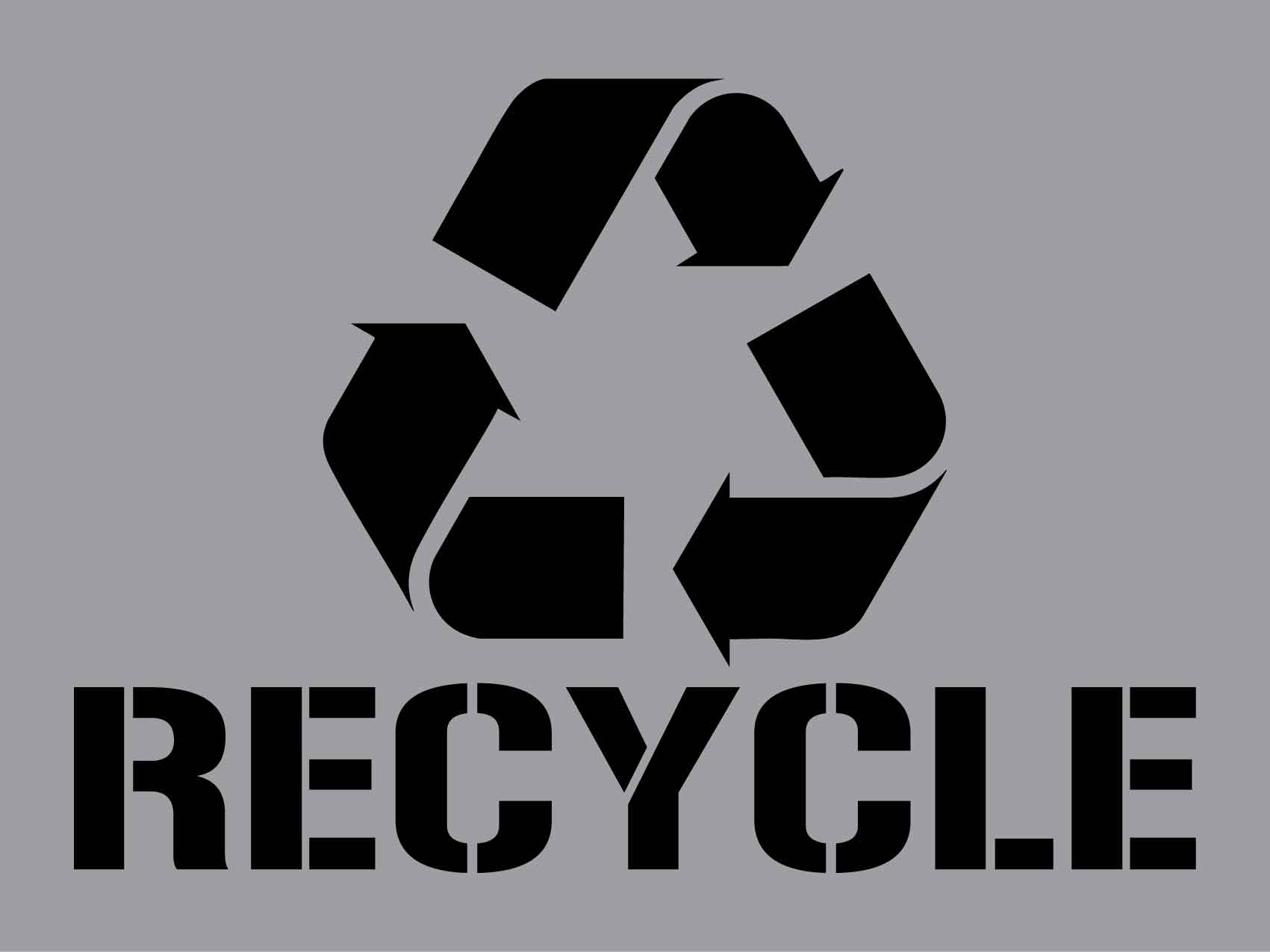 Recycle - Aluminium Composite Stencil - New Signs