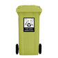 Recycle Clear Glass Bottles & Jars Wheelie Bin Stickers - New Signs