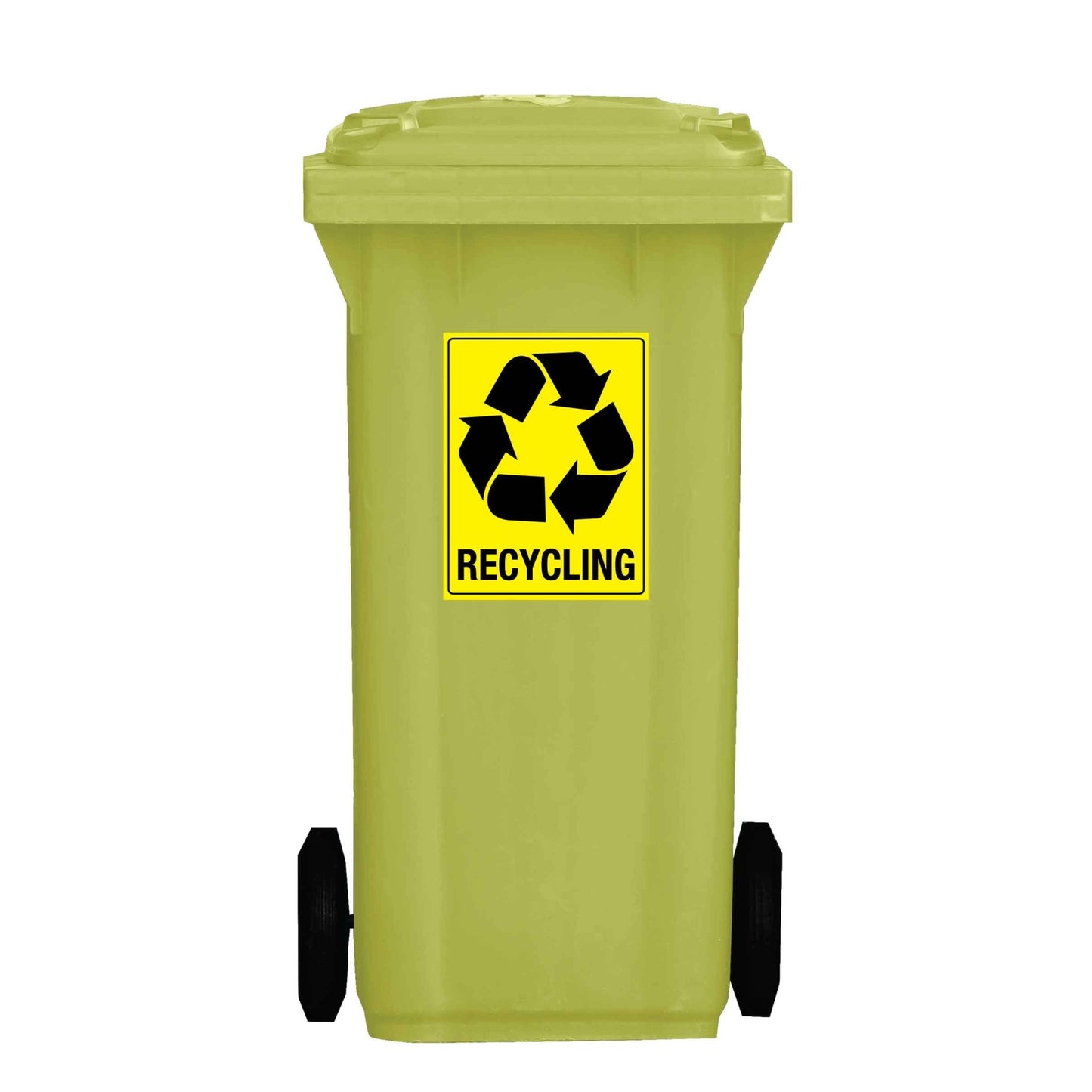 Recycle Wheelie Bin Stickers - New Signs