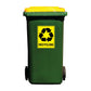Recycle Wheelie Bin Stickers - New Signs