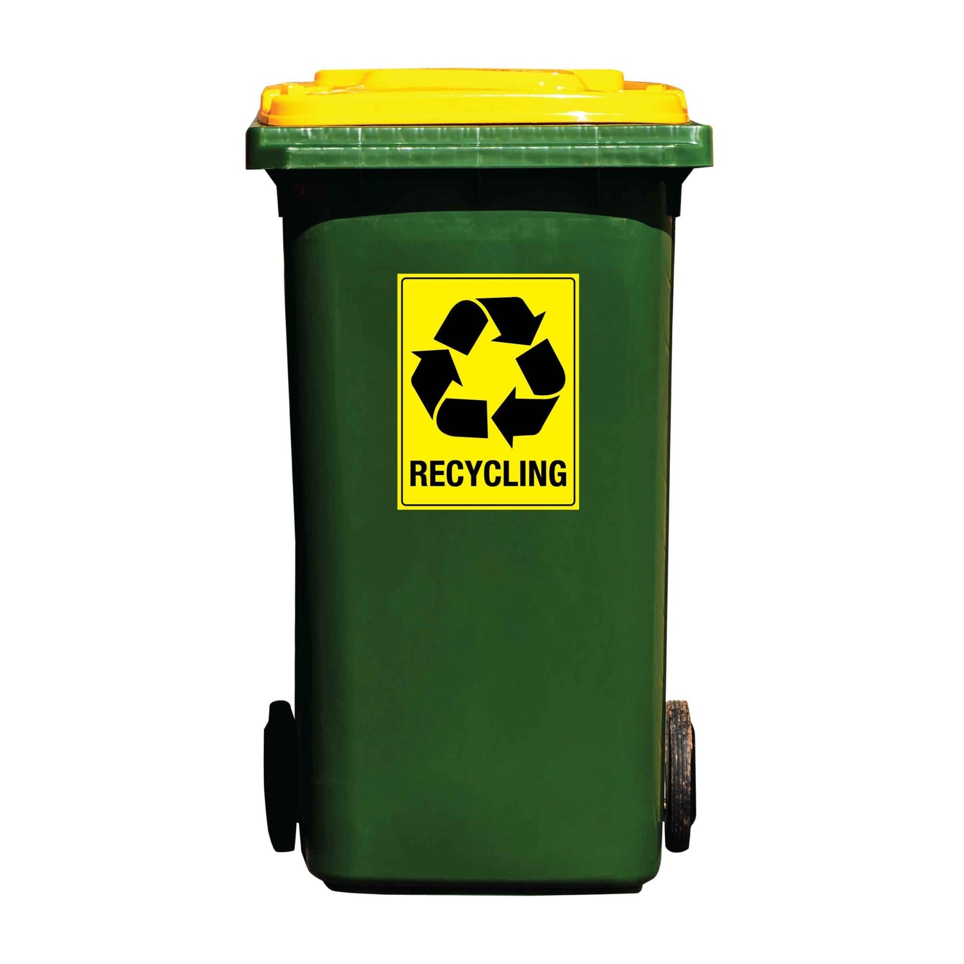 Recycle Wheelie Bin Stickers - New Signs