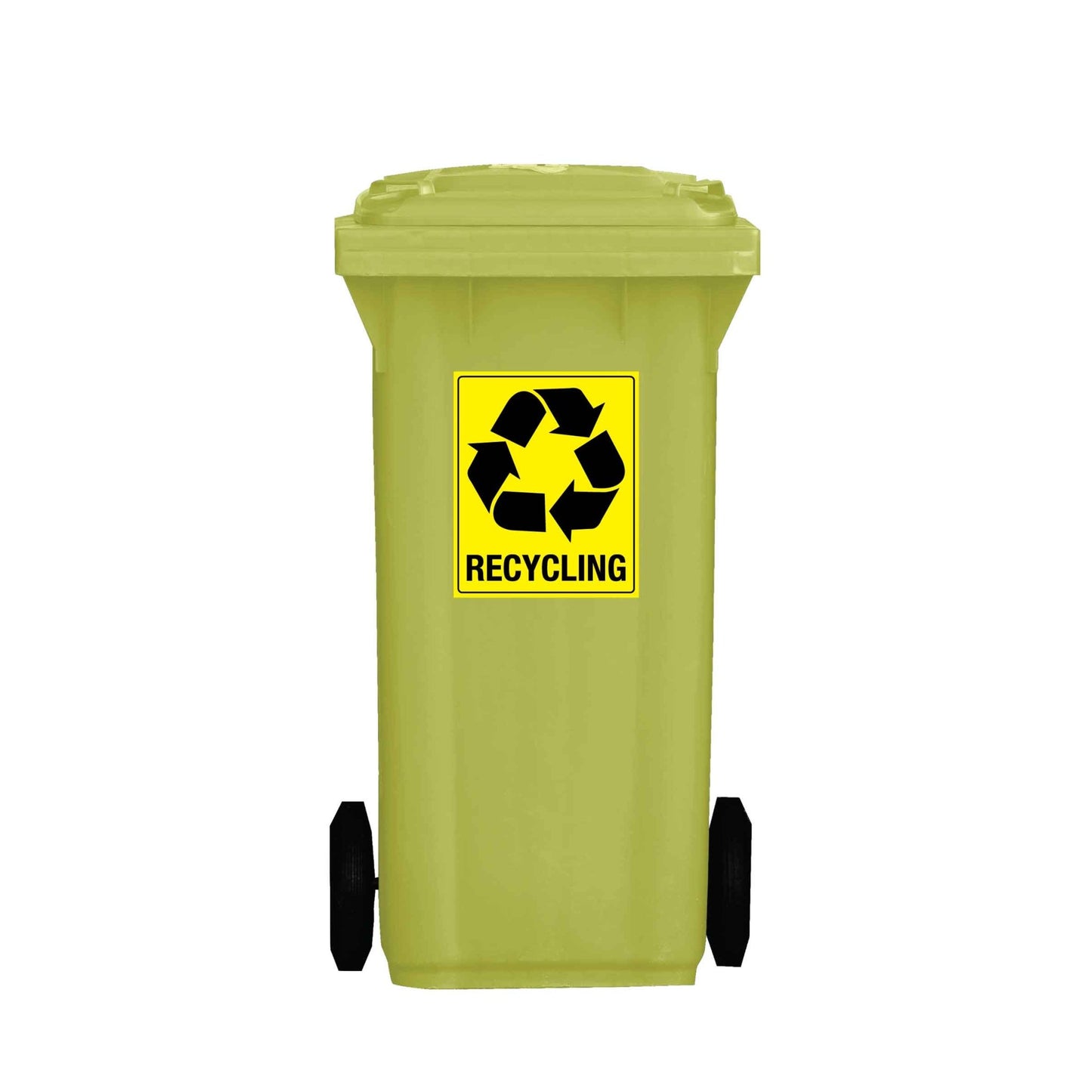 Recycle Wheelie Bin Stickers - New Signs