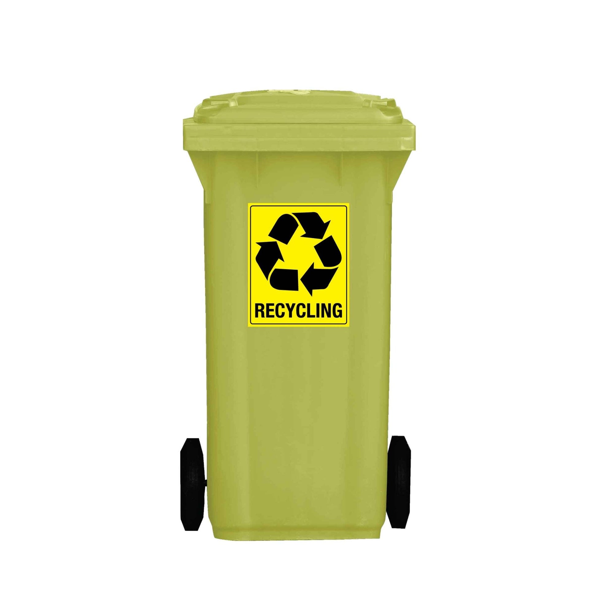 Recycle Wheelie Bin Stickers - New Signs