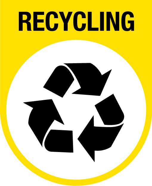 Recycling Arch Wheelie Bin Stickers - New Signs
