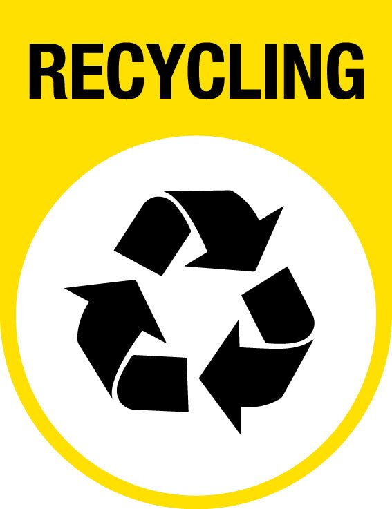 Recycling Arch Wheelie Bin Stickers - New Signs