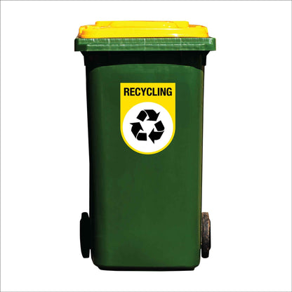 Recycling Arch Wheelie Bin Stickers - New Signs