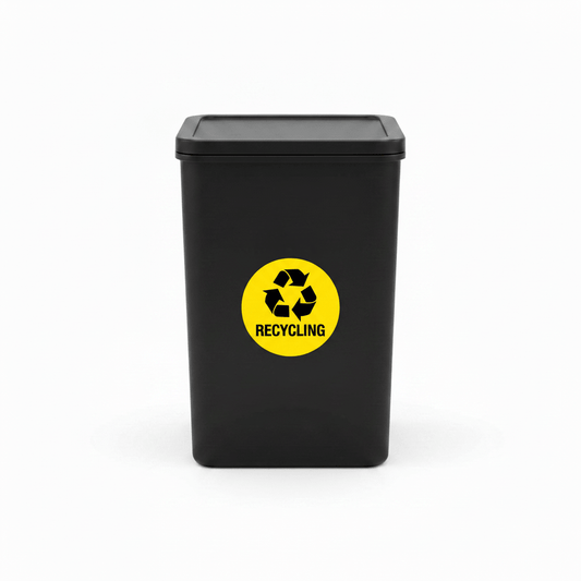 Recycling Circle Bin Sticker - New Signs