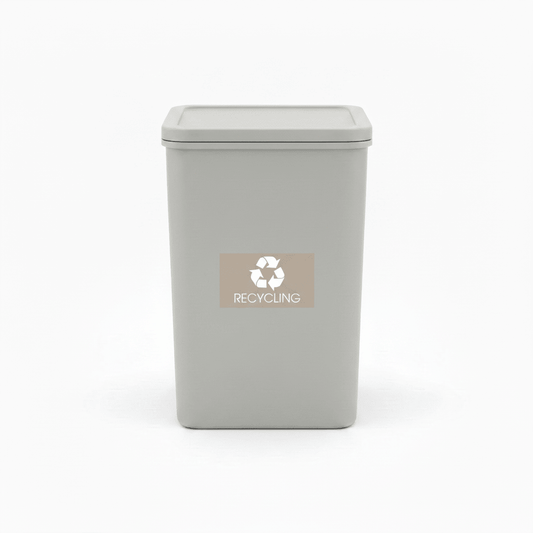 Recycling Fawn Background Bin Sticker - New Signs