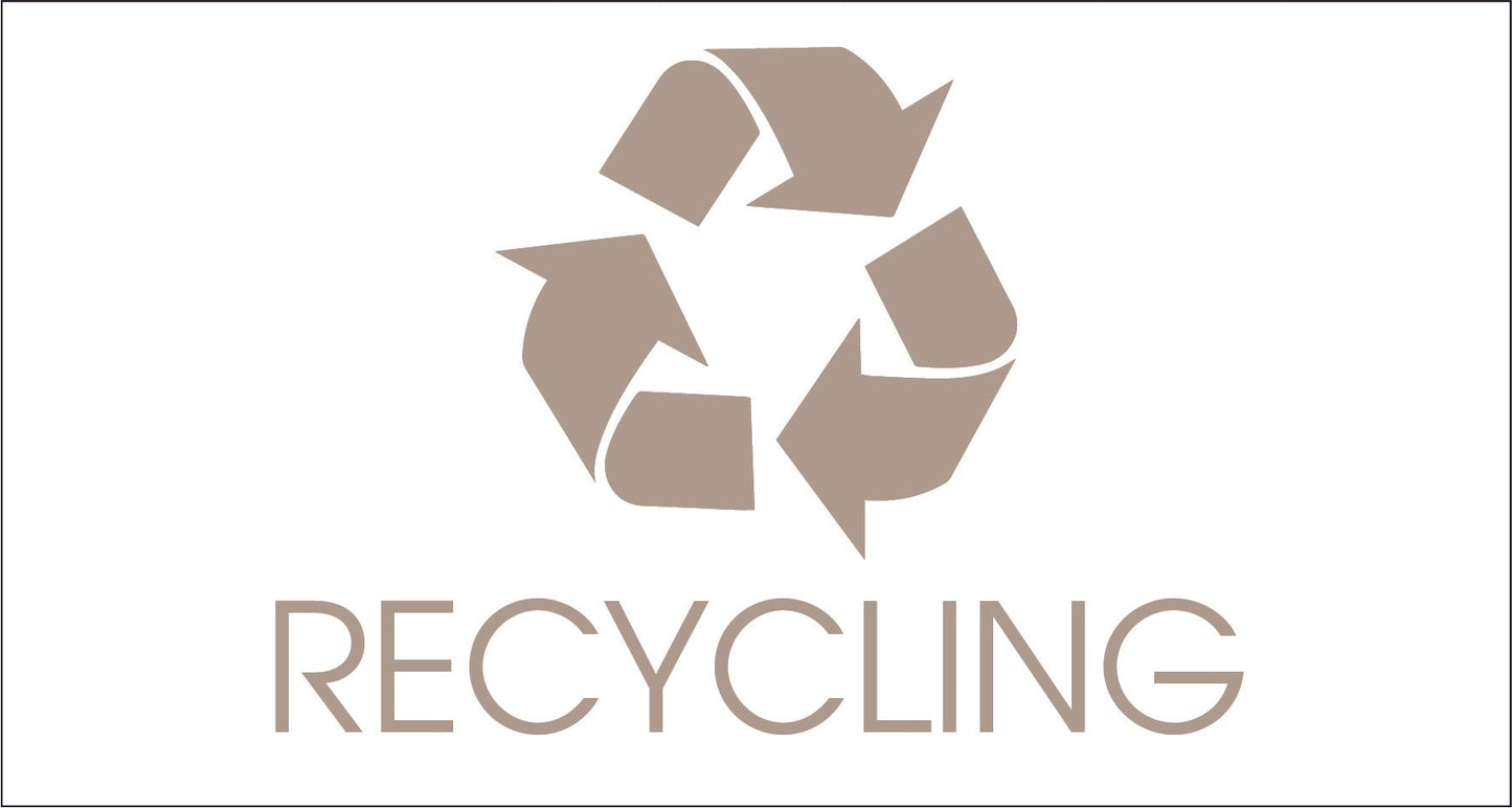 Recycling Fawn Bin Sticker - New Signs