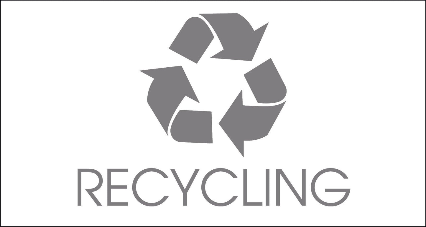Recycling Grey Bin Sticker - New Signs