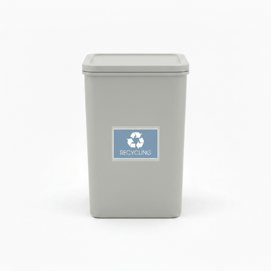 Recycling Ocean Background Bin Sticker - New Signs