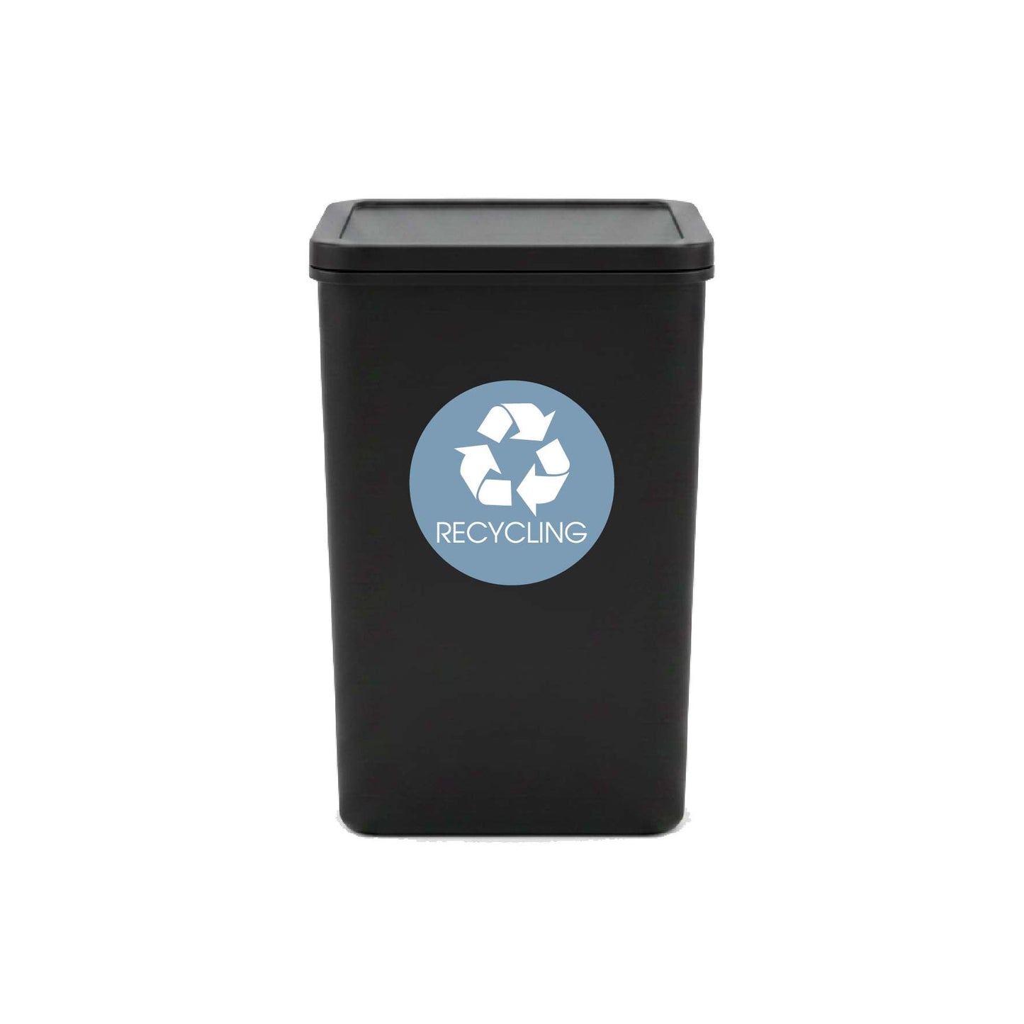 Recycling Ocean Background Circle Bin Sticker - New Signs