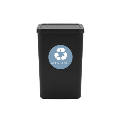 Recycling Ocean Background Circle Bin Sticker - New Signs