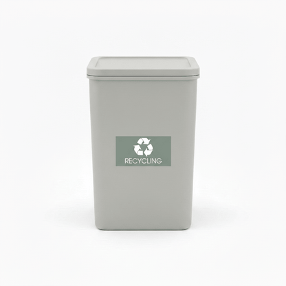 Recycling Sage Background Bin Sticker - New Signs