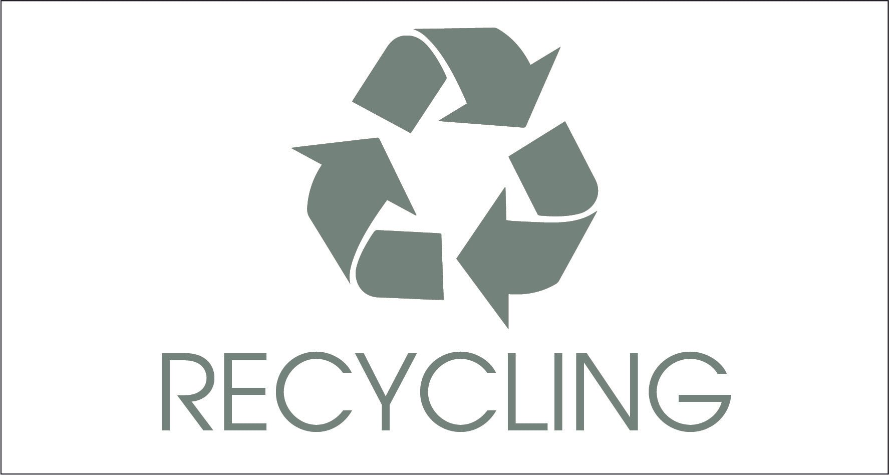 Recycling Sage Bin Sticker - New Signs