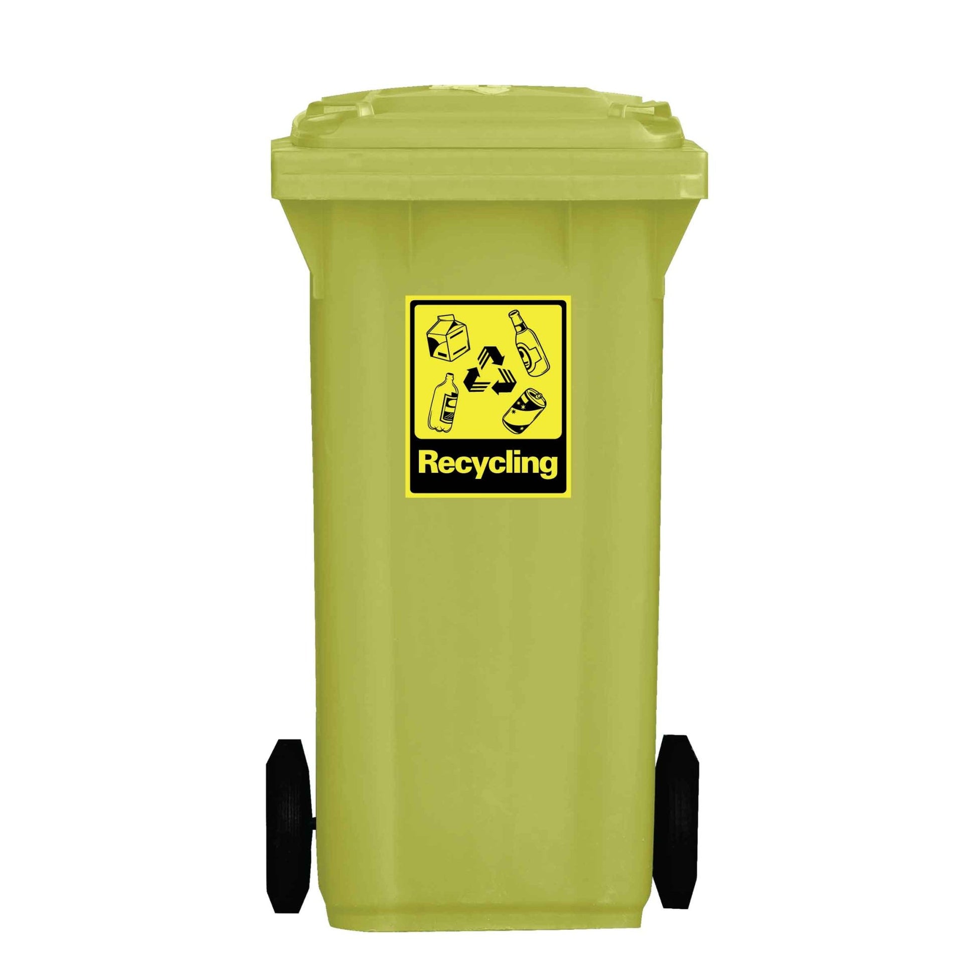 Recycling Wheelie Bin Stickers - New Signs