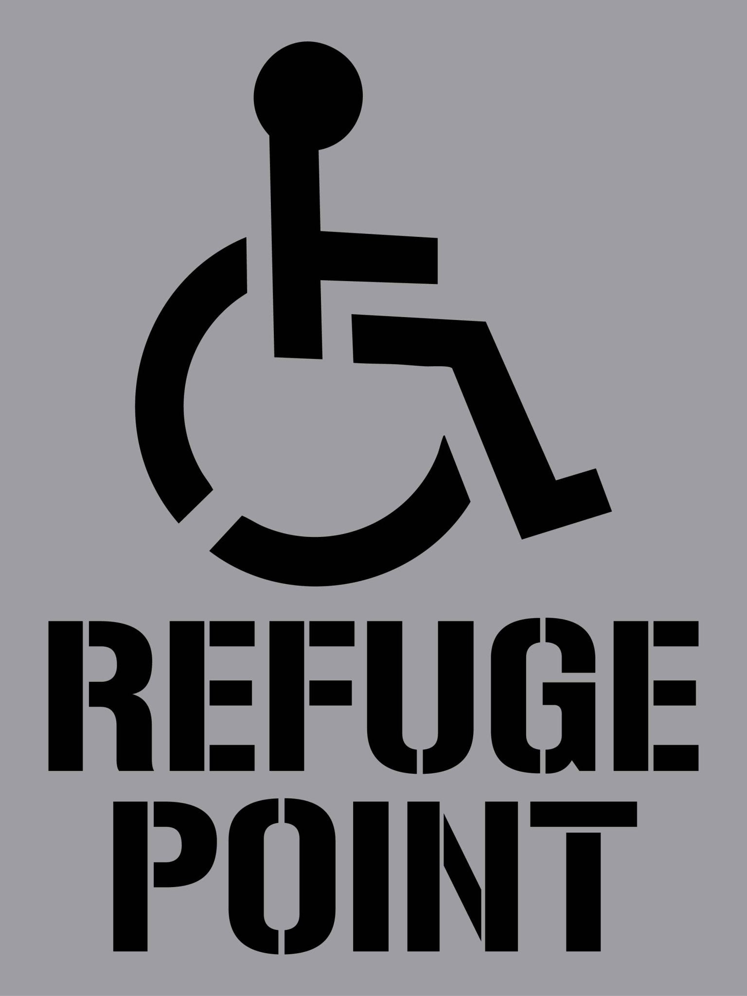 Refuge Point - Aluminium Composite Stencil - New Signs