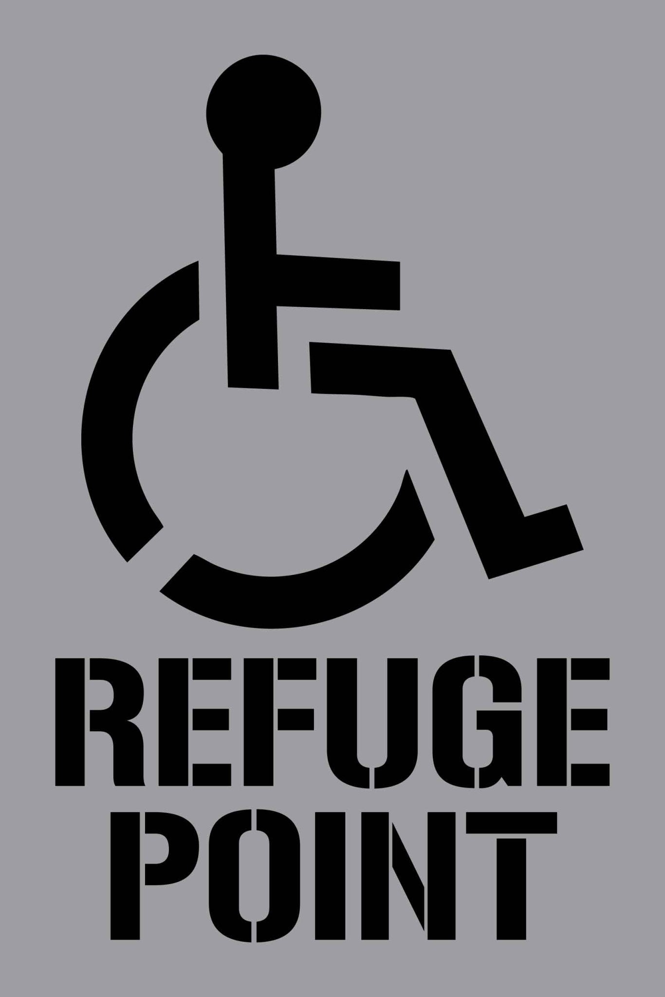 Refuge Point - Aluminium Composite Stencil - New Signs