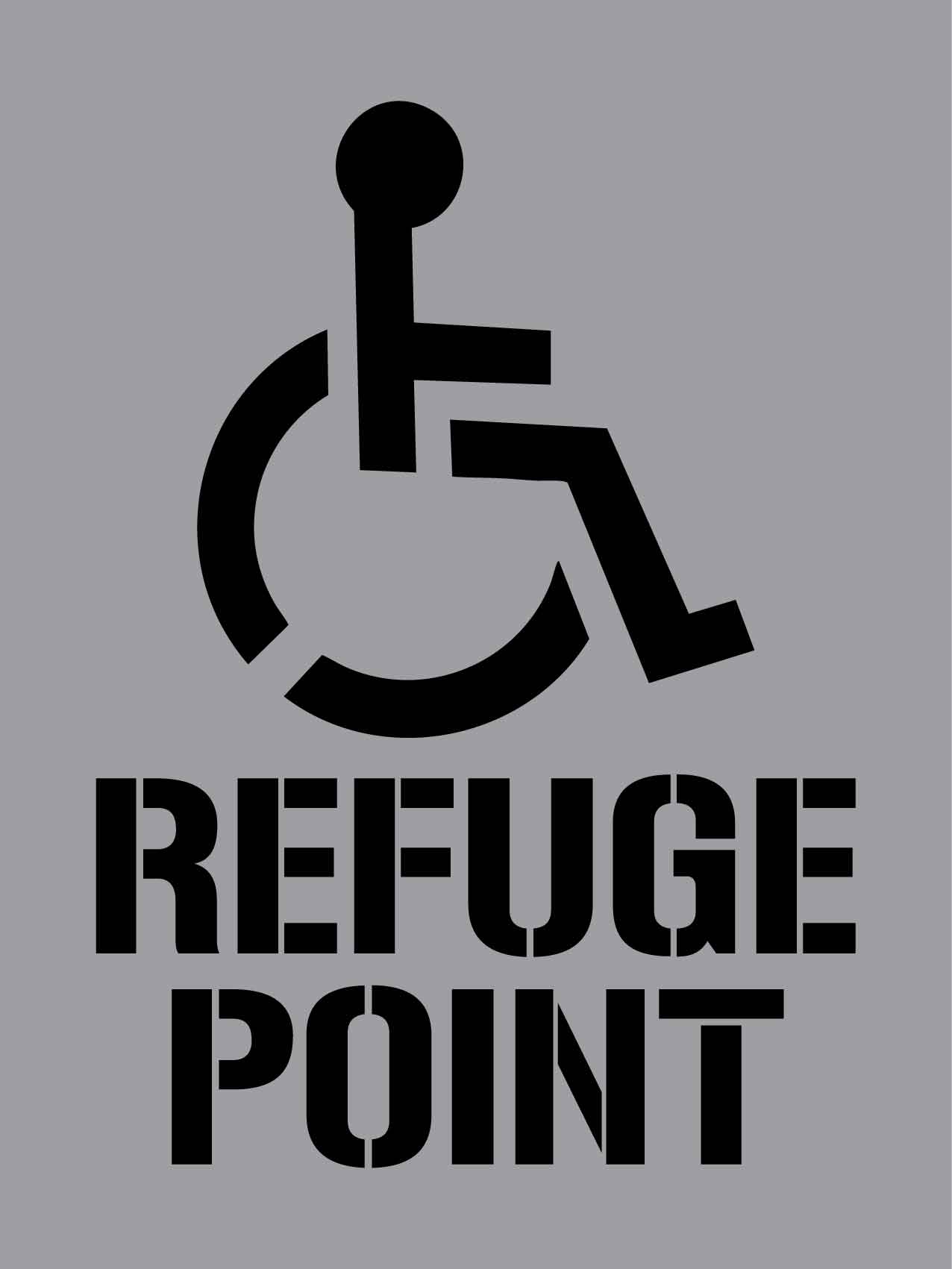 Refuge Point - Aluminium Composite Stencil - New Signs
