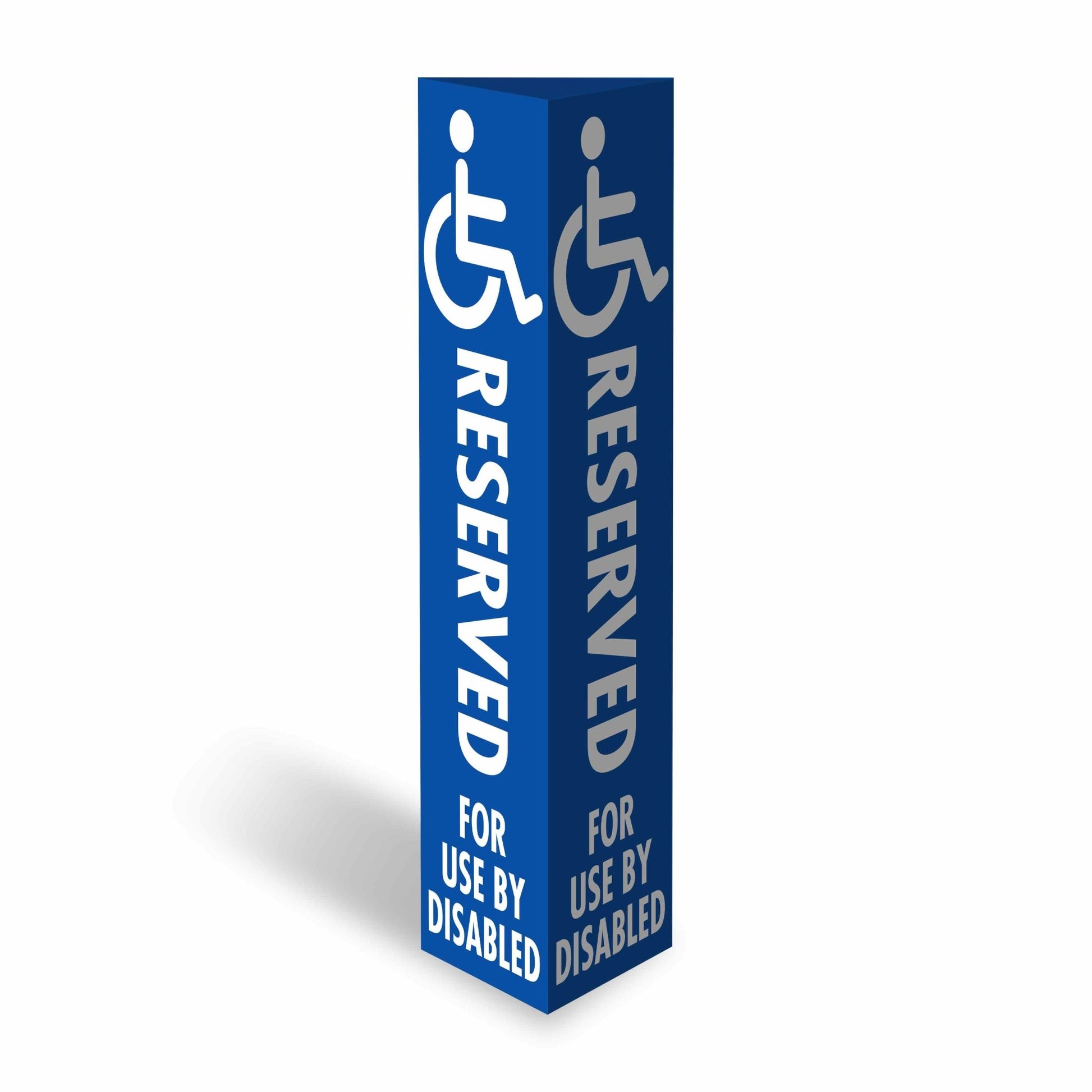 Reserved for Use By Disabled - Corflute Bollard Cover - New Signs