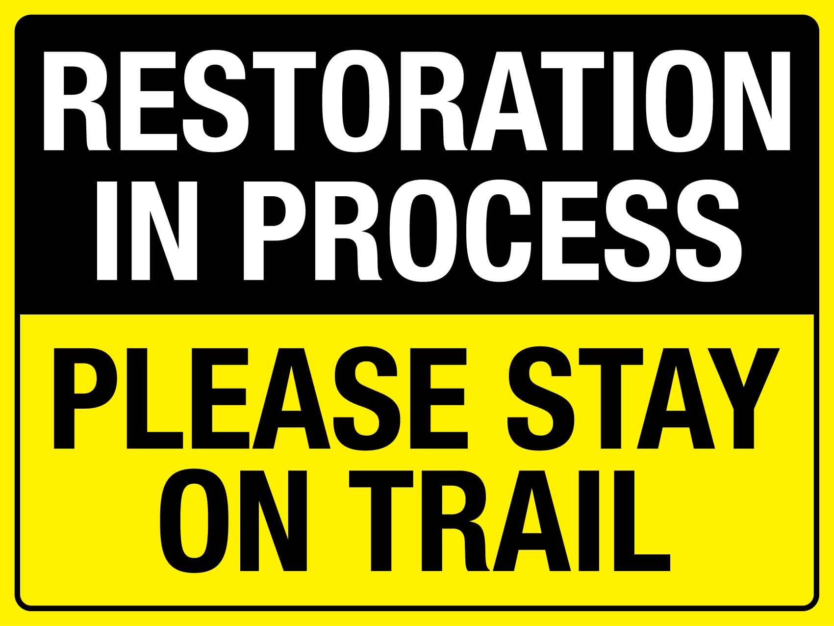 Restoration In Process Sign – New Signs