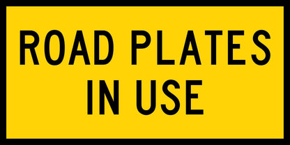Road Plates In Use Long Multi Message Traffic Sign - New Signs