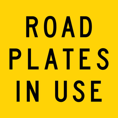 Road Plates In Use Multi Message Traffic Sign - New Signs