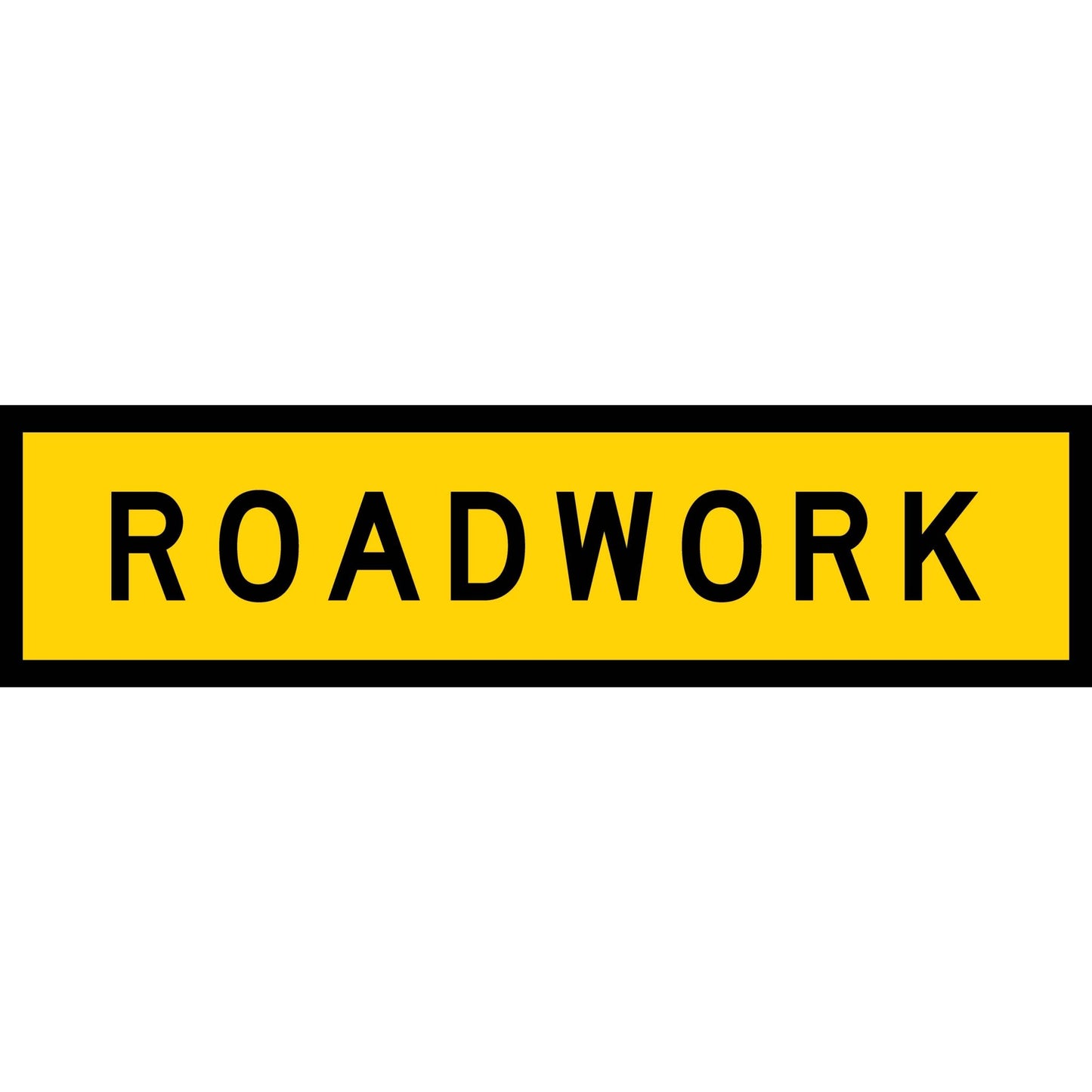 Roadwork Long Skinny Multi Message Traffic Sign - New Signs
