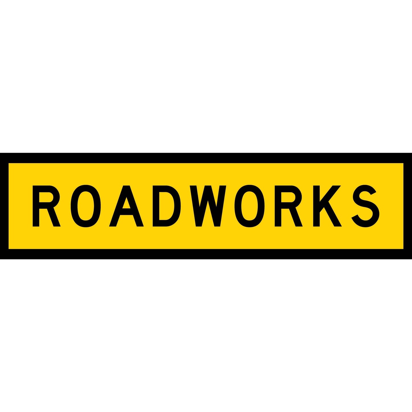 Roadworks Long Skinny Multi Message Traffic Sign - New Signs