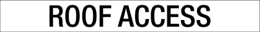 Roof Access - Statutory Sign - New Signs