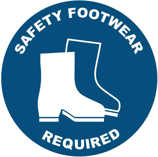 Safety Footwear Required Decal - New Signs