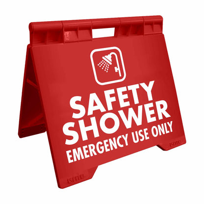 Safety Shower Emergency Use Only - Evarite A - Frame Sign - New Signs