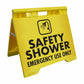 Safety Shower Emergency Use Only - Evarite A - Frame Sign - New Signs