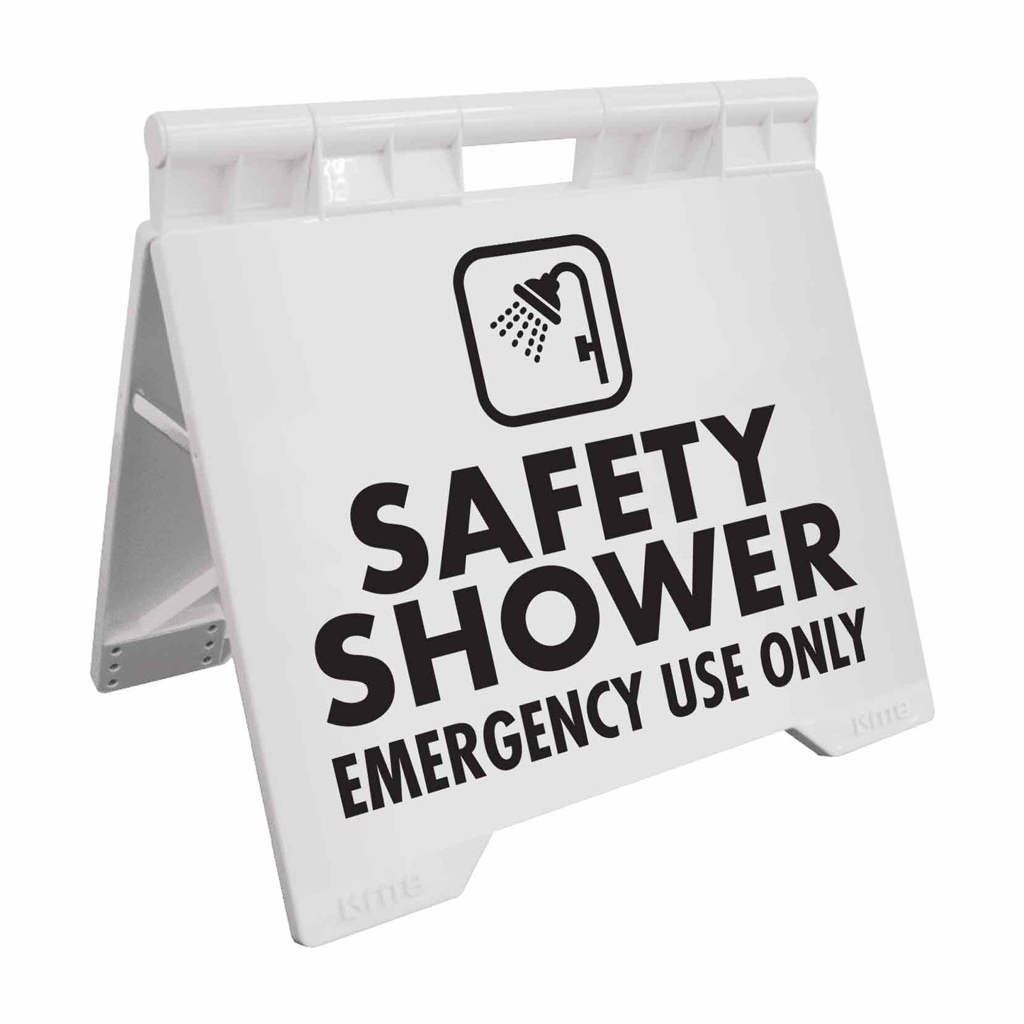 Safety Shower Emergency Use Only - Evarite A - Frame Sign - New Signs