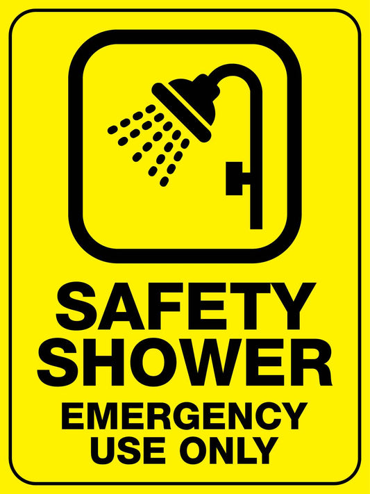 Safety Shower Emergency Use Only Sign - New Signs