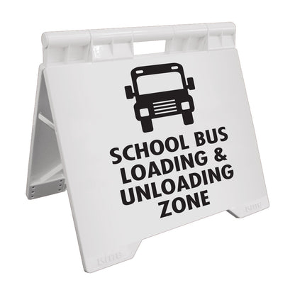 School Bus Loading & Unloading Zone - Evarite A - Frame Sign - New Signs