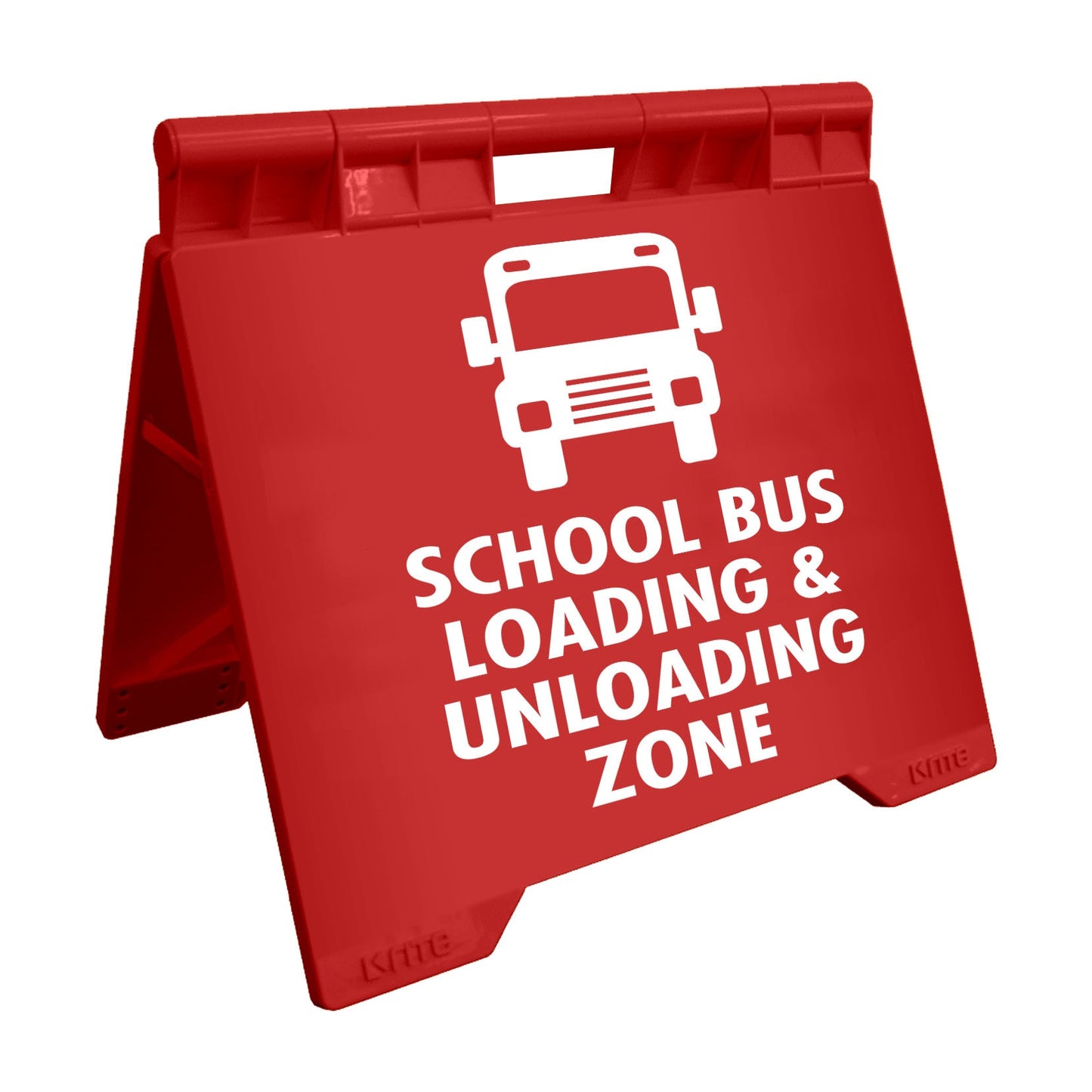 School Bus Loading & Unloading Zone - Evarite A - Frame Sign - New Signs