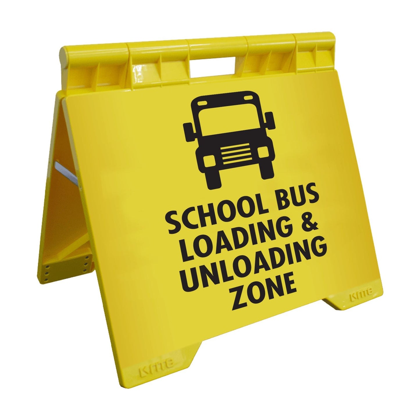 School Bus Loading & Unloading Zone - Evarite A - Frame Sign - New Signs