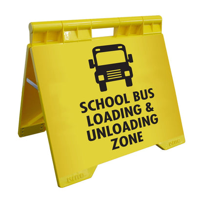School Bus Loading & Unloading Zone - Evarite A - Frame Sign - New Signs