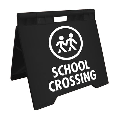 School Crossing - Evarite A - Frame Sign - New Signs