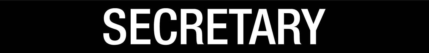 Secretary - Statutory Sign - New Signs