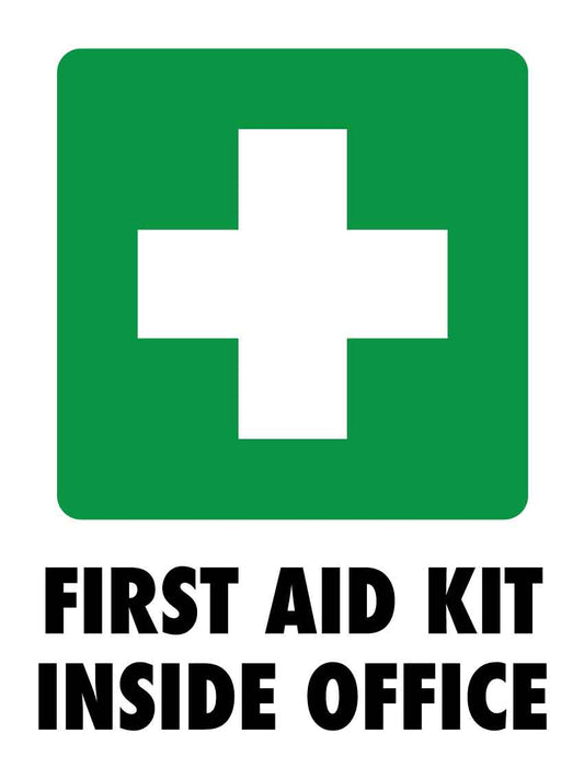 SF First Aid Kit Inside Office Sign 300mm x 400mm - New Signs