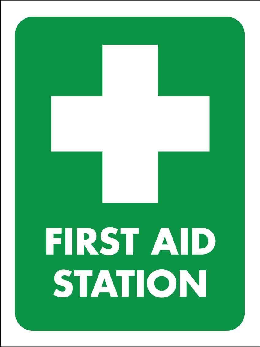 SF First Aid Station Sign 300mm x 400mm - New Signs