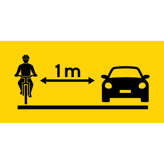 Share The Road Multi Message Traffic Sign 300mm x 600mm - New Signs