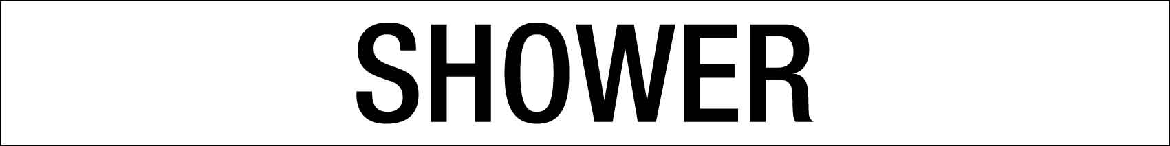 Shower - Statutory Sign - New Signs