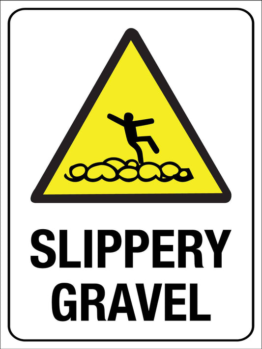 Slippery Gravel Sign - New Signs