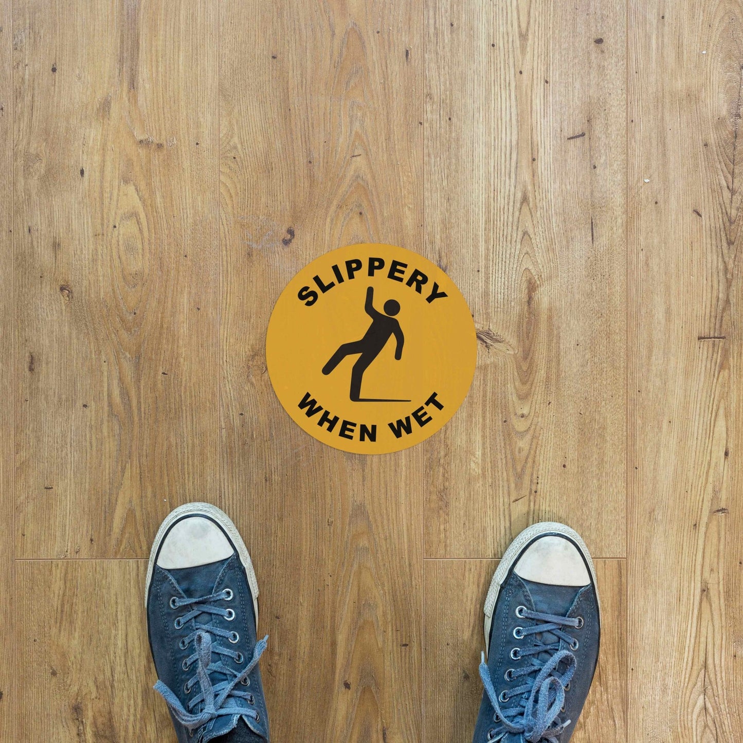Slippery When Wet Decal - New Signs