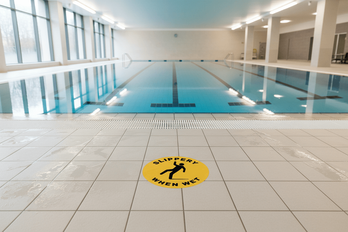 Slippery When Wet Decal - New Signs