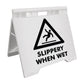 Slippery When Wet - Evarite A - Frame Sign - New Signs